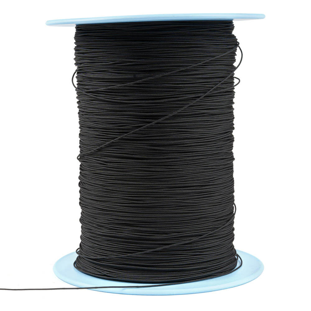 Dyneema de 0,8 mm avec gaine en polyester noir