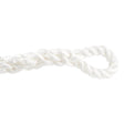 Câble de remorquage cinétique blanc de 22 mm en matériau composite, enroulé avec une boucle à l'extrémité, adapté aux applications de traction lourde et offrant des performances durables.