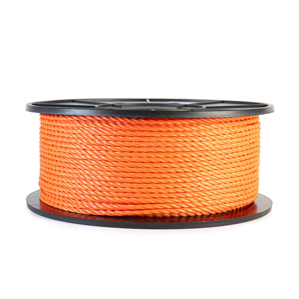 Corde en polyprop orange 4 mm à 40 mm