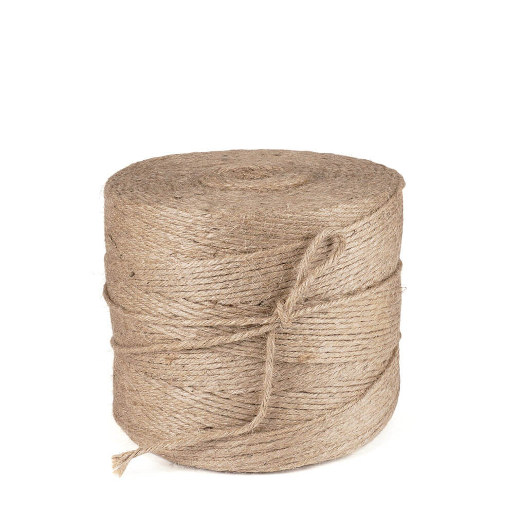 Jute 5 brins - Cordeau pour concombres/tomates - bobine de 3 kg
