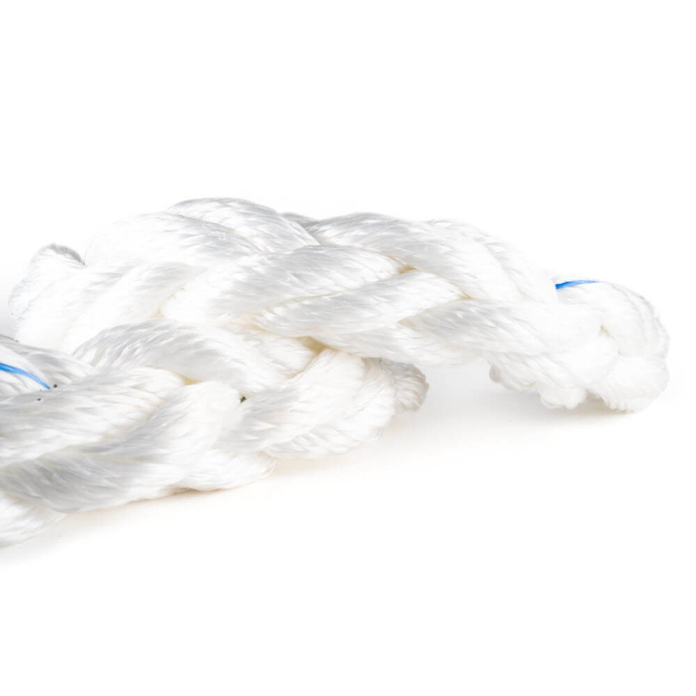 âble de remorquage cinétique blanc, 56 mm, résistance à la rupture de 65 tonnes, composite, noué en boucle. Résistant à l'usure, résistant aux UV, 6-15 m, 12,3-22 kg.