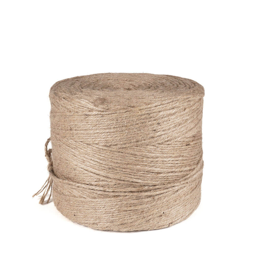 Jute 6 brins- Ficelle pour concombres et tomates - bobine de 3 kg