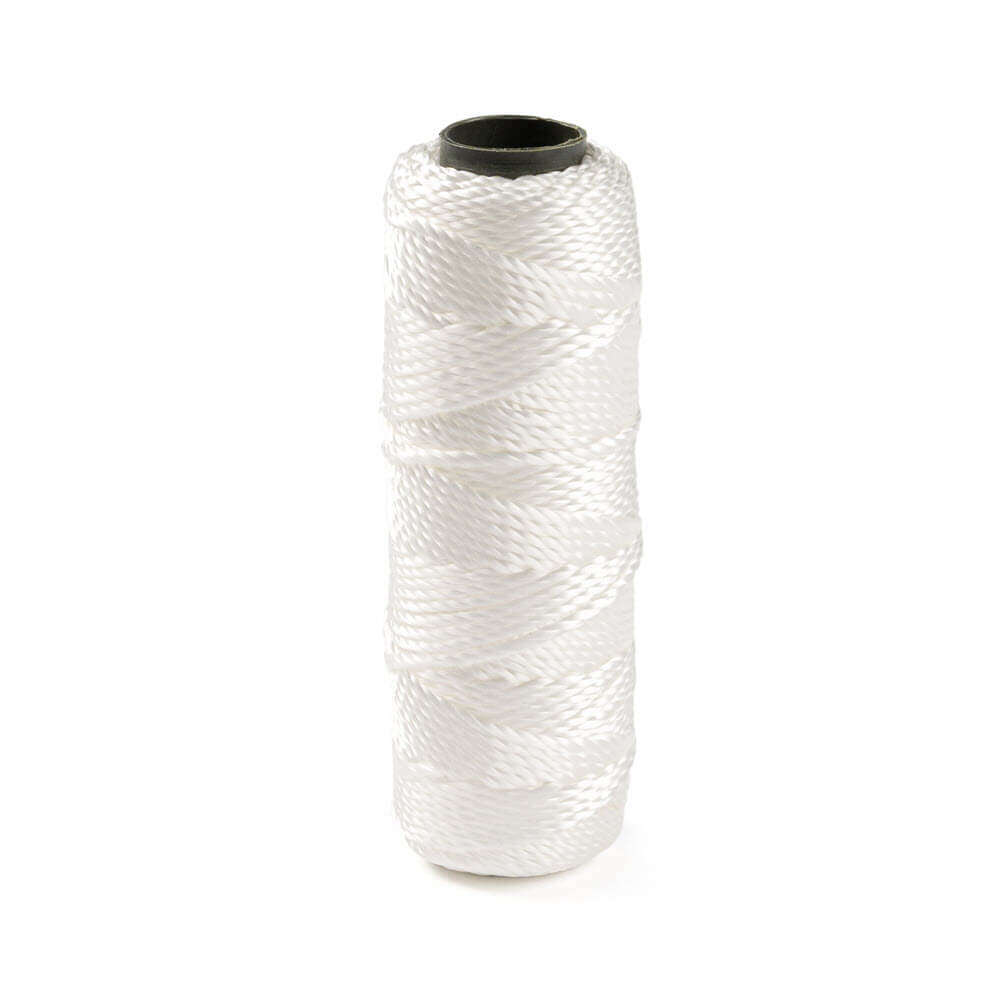 Cordon pour stores en polyester blanc - 1.5 mm - bobine de 50 mètres
