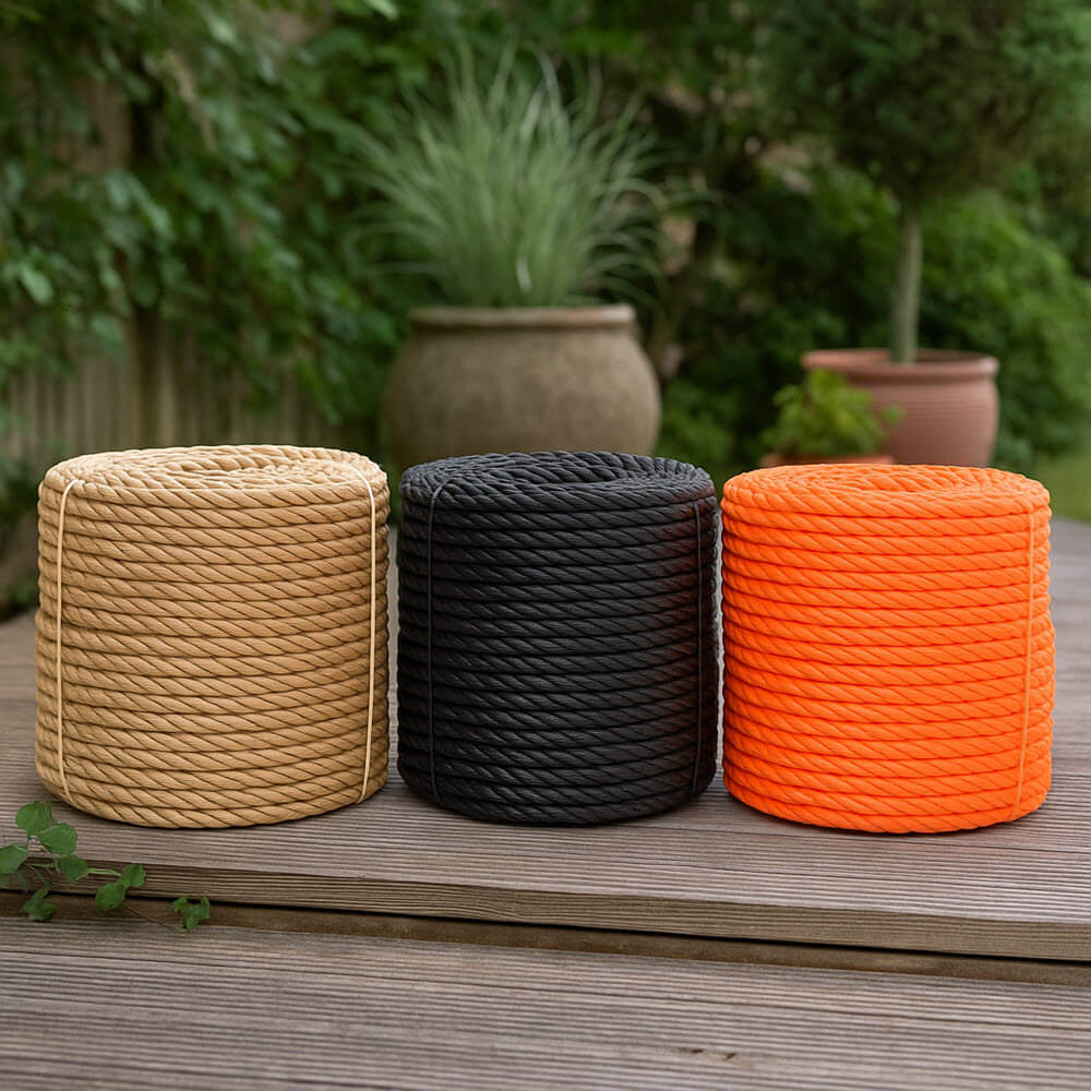 Corde en polyprop Noir 4 à 40 mm