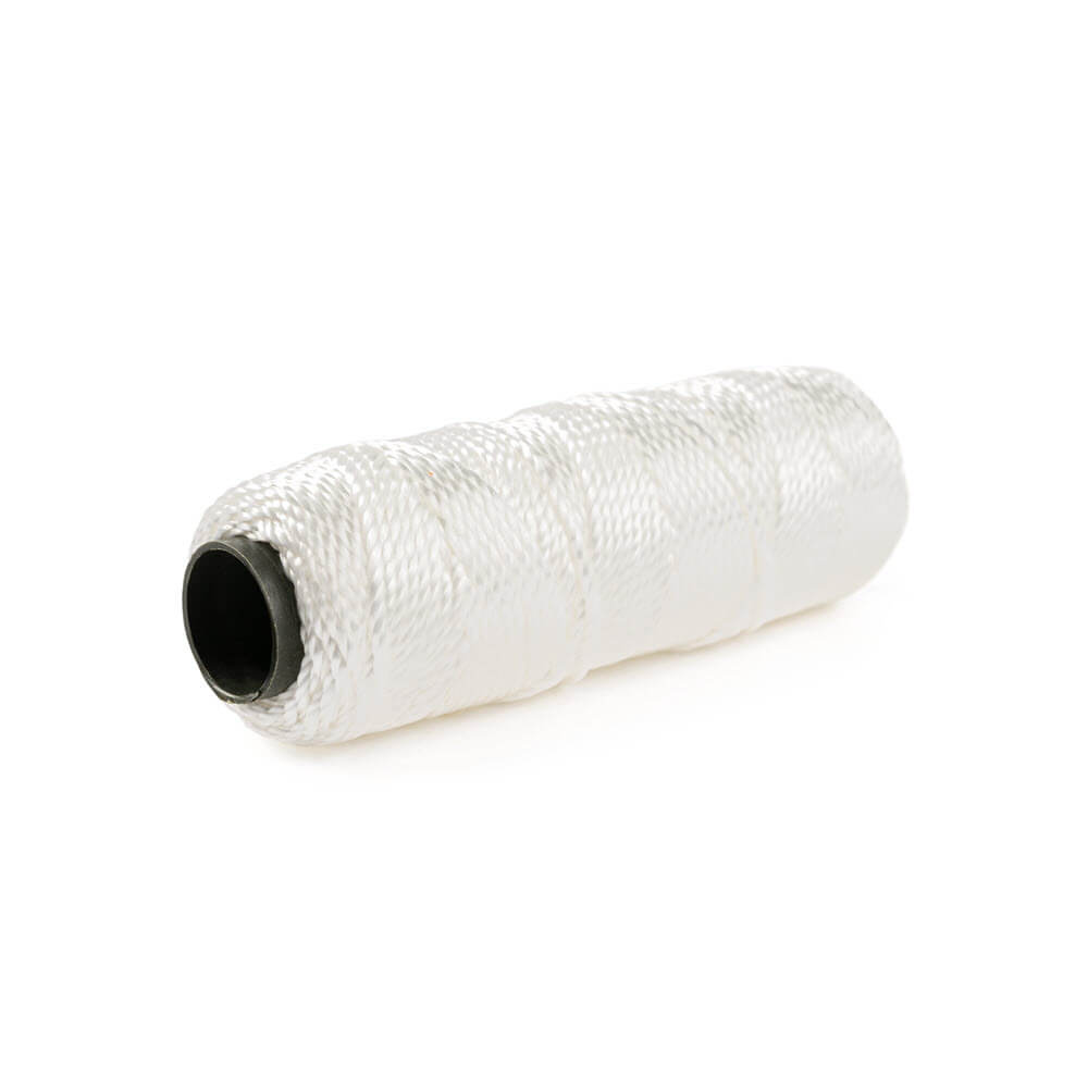 Cordon pour stores en polyester blanc - 1.5 mm - bobine de 50 mètres