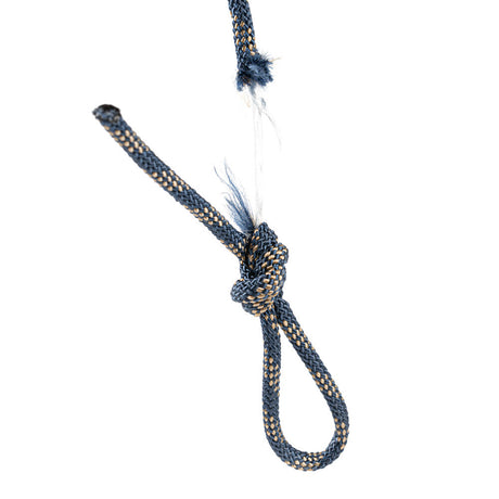 Cordelette HMPE 5mm bleu/or - Test de résistance à la rupture avec nœud de huit