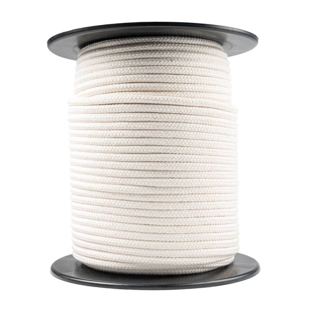 Cordelette en coton 8 mm sans âme — Test de résistance à la rupture