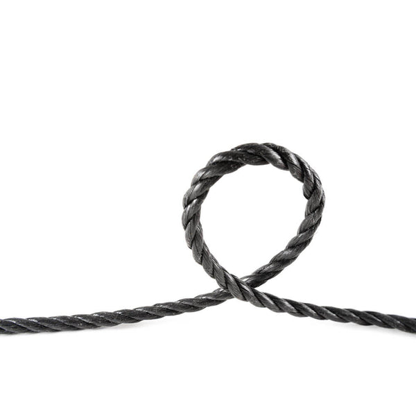 Polyprop touw 8 mm zwart per meter