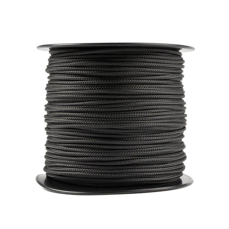 Zwarte haspel met 100 meter 2 mm Kevlar koord