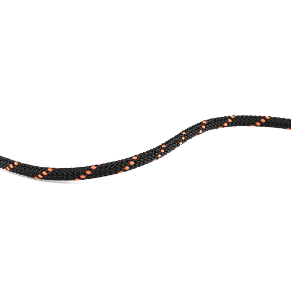 Paracorde polyester 4 mm noir au mètre – extra solide et haute résistance aux UV