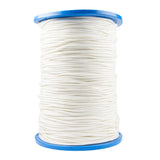 Cordage polyester tressé en blanc et noir 1,5 mm à 12 mm