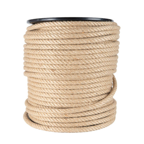 Jute geslagen touw 8 mm haspel 100 meter